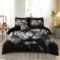Bedbay Tiger Comforter Set King Size Rose Floral Bedding Set Wild Animal Print 8 Pcs King Size Bed in a Bag Set Boys Teen Room Decor Animal Tiger Bedding Comforter Set with Sheets (TigerKing)