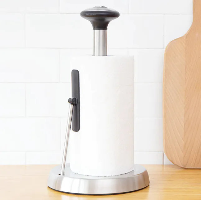 Sleek Stainless Vertical Paper Towel Holder