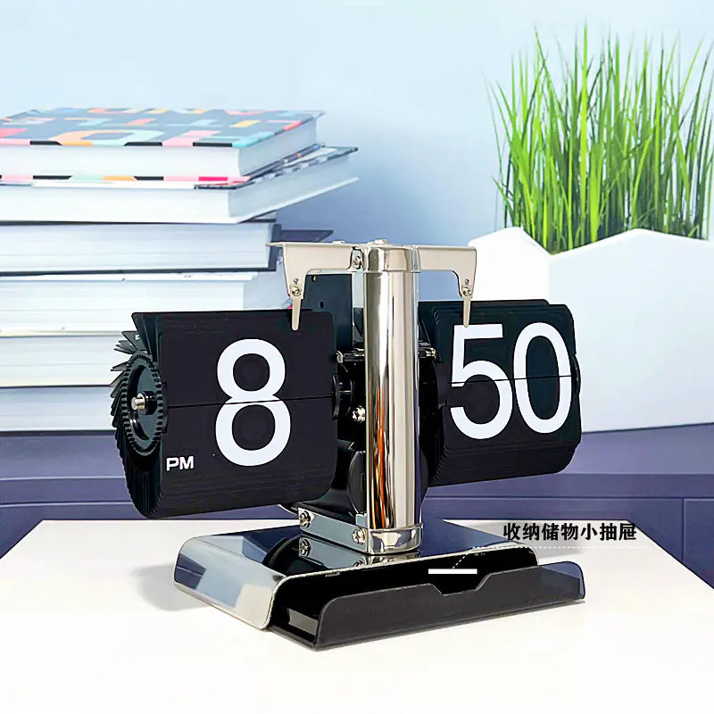 European Style Automatic Flip Clock for Home Decor