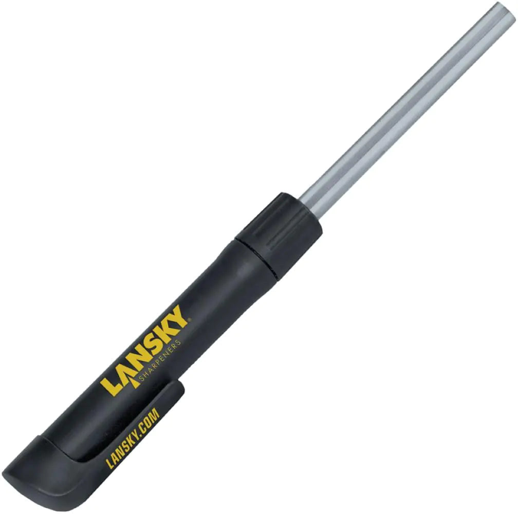 Lansky Retractable Diamond Pen Knife Sharpener: Compact Diamond Sharpening Rod (600 Grit) - DROD1
