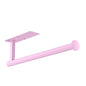 ASTOFLI Pink Paper Towel Holder Under Cabinet Pink Sturdy Under Cabinet Paper Towel Holder Wall Mount Stainless Steel Kitchen Towel Holder Self Adhesive Paper Towel Holder