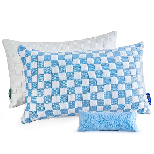 Reberyle Bed Pillows for Sleeping - Standard/Queen Size Set of 4 Luxury Hotel Quality Pillows for Side Back and Stomach Sleepers Breathable Fluffy Pillow Soft Bed Pillows