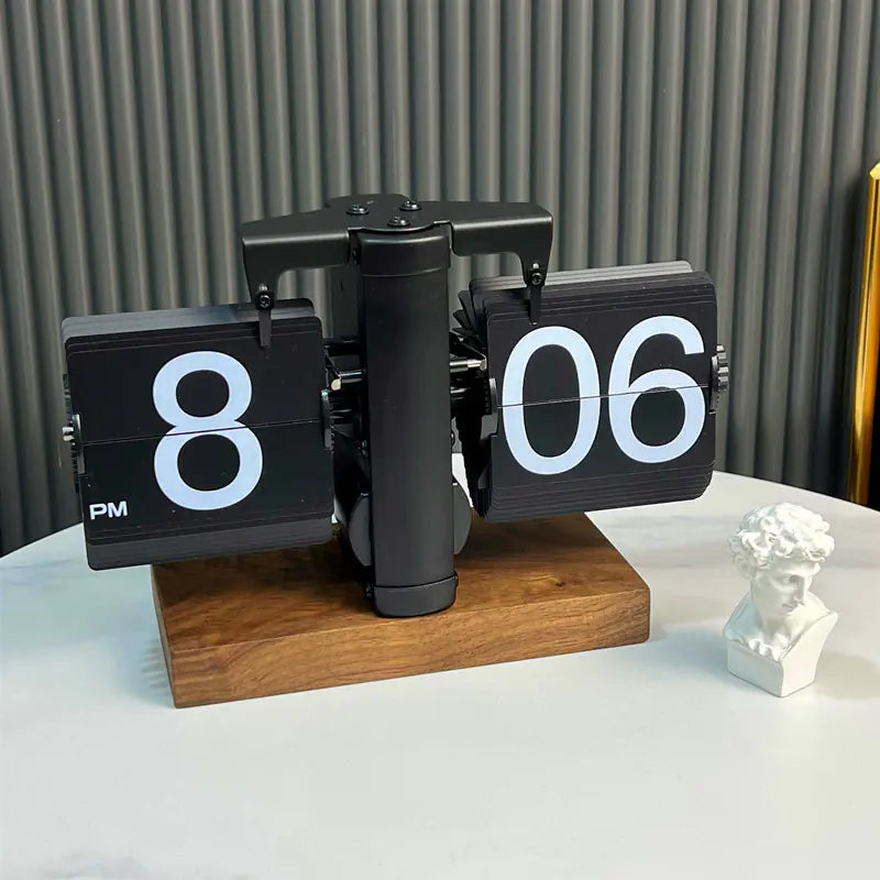European Style Automatic Flip Clock for Home Decor