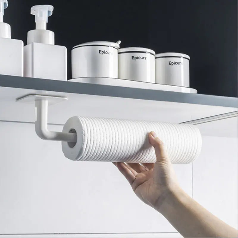 Multifunctional Wall-Mounted Kitchen Paper Roll Holder