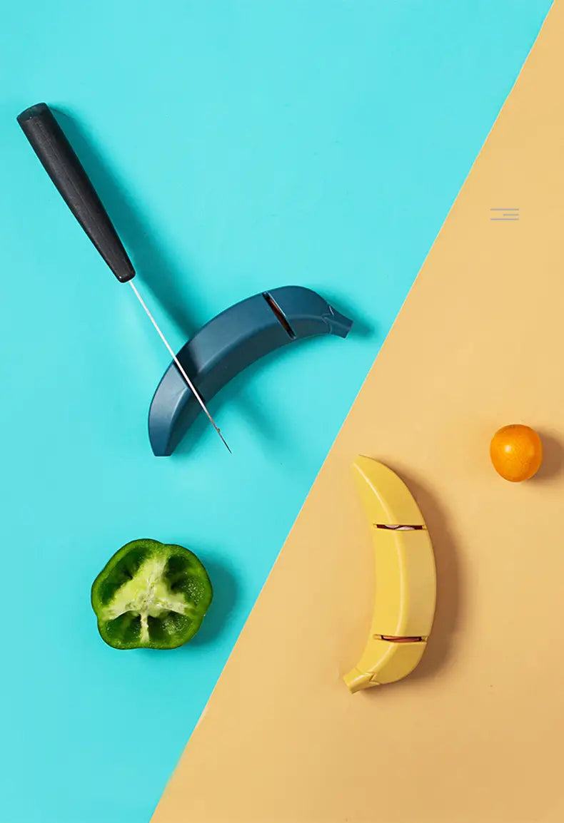 Creative Kitchen Knife Sharpener with Banana Scissors