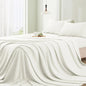 Vonty Twin Bed Sheet Rayon Derived from Bamboo Sheets Twin Size Bed Set White Twin Sheet Set Luxury & Cooling Sheets - Hotel Silky Sheets with Deep Pocket 3 Pieces