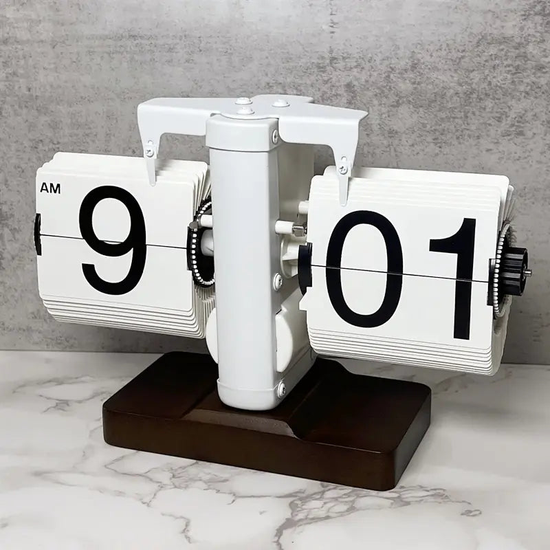 European Style Automatic Flip Clock for Home Decor