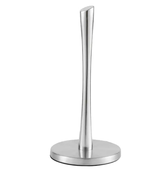 Paper Towel Holder countertop Free-Standing Kitchen roll Holder for Kitchen Bathroom Black Paper Towel Holder Stand Dispenser with Stainless Base Fits Standard