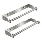 Paper Towel Holder Under Cabinet Wall Mount Paper Towel Holder Self-Adhesive or Drilling Under Cabinet Paper Towel Holder for Kitchen & Bathroom Silver-2 Pack