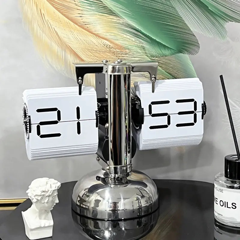 European Style Automatic Flip Clock for Home Decor