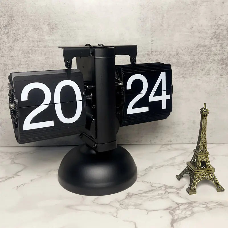 European Style Automatic Flip Clock for Home Decor