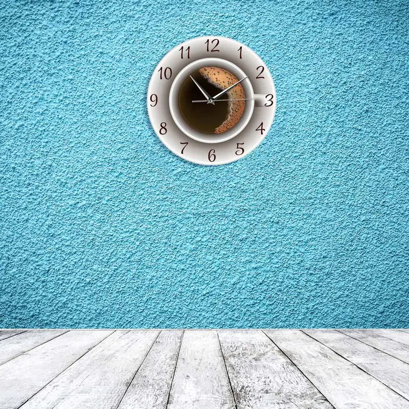 Coffee-Inspired Creative Cafe Wall Clock for Home Decor