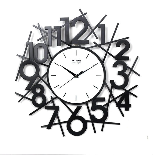 Modern Minimalist Iron Wall Clock - Silent Design for Home