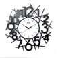 Modern Minimalist Iron Wall Clock - Silent Design for Home