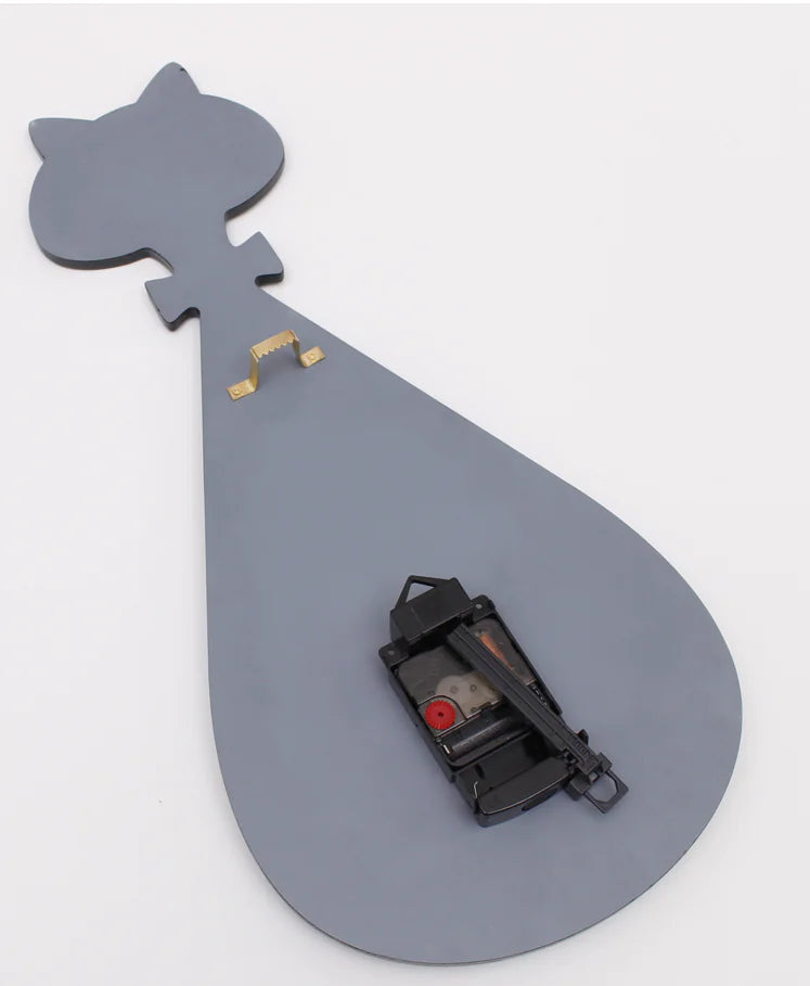 Cat Tail Clock - Stylish Cartoon Wall Clock for Home