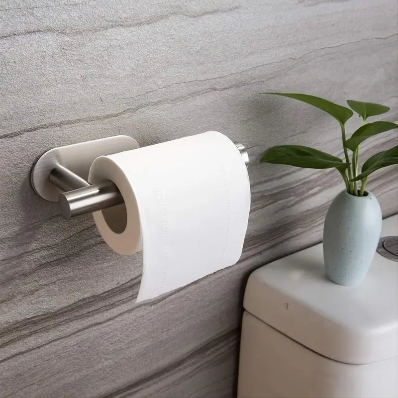 Self-Adhesive Stainless Steel Toilet Paper Holder