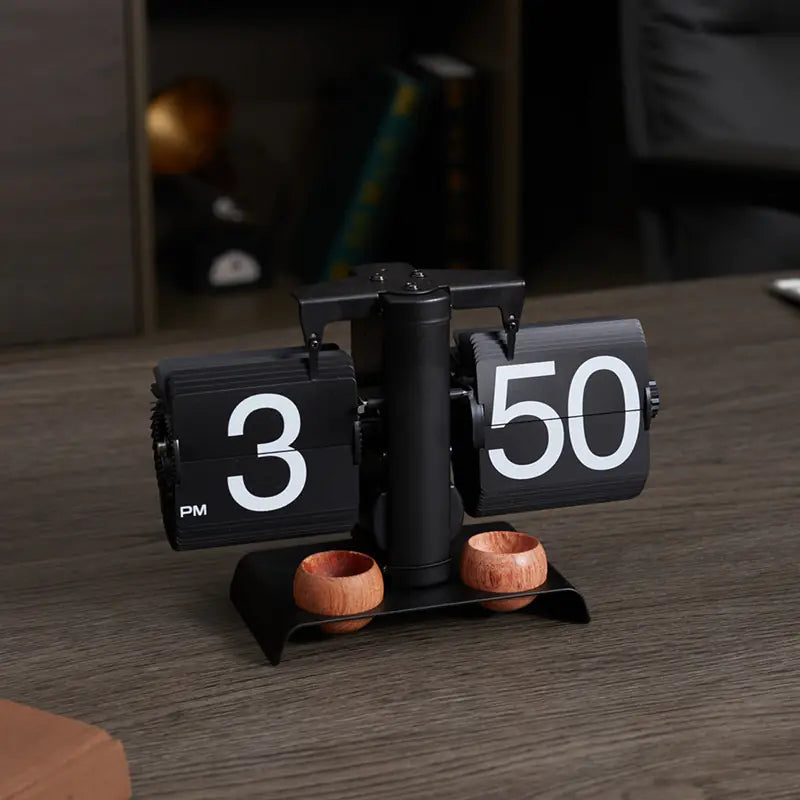 European Style Automatic Flip Clock for Home Decor