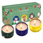 Scented Candles for Christmas 3 Pack Scented Candles Gift Set Soy Wax Aromatherapy Candles for Home Scented Christmas Gifts
