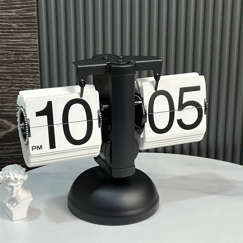 European Style Automatic Flip Clock for Home Decor