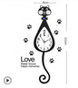 Cat Tail Clock - Stylish Cartoon Wall Clock for Home